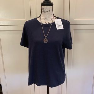NWT Theory size L Night Sea Slub shirt.